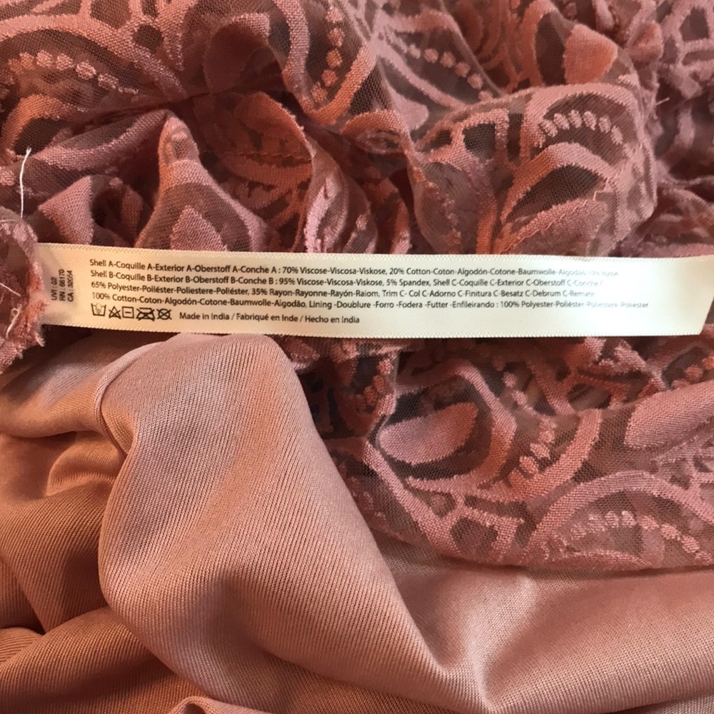 NWT Free People Adella Burnout Slip Dress - Picture 6 of 6